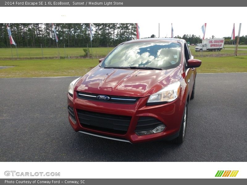 Sunset / Medium Light Stone 2014 Ford Escape SE 1.6L EcoBoost
