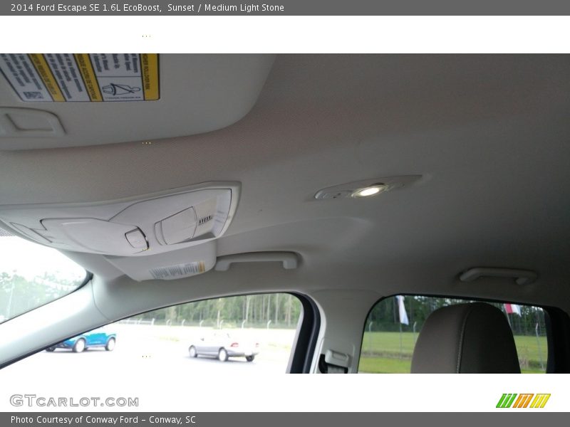 Sunset / Medium Light Stone 2014 Ford Escape SE 1.6L EcoBoost