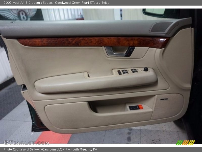 Goodwood Green Pearl Effect / Beige 2002 Audi A4 3.0 quattro Sedan