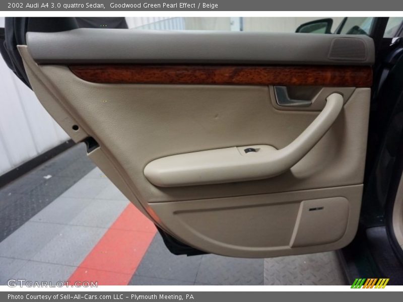 Goodwood Green Pearl Effect / Beige 2002 Audi A4 3.0 quattro Sedan