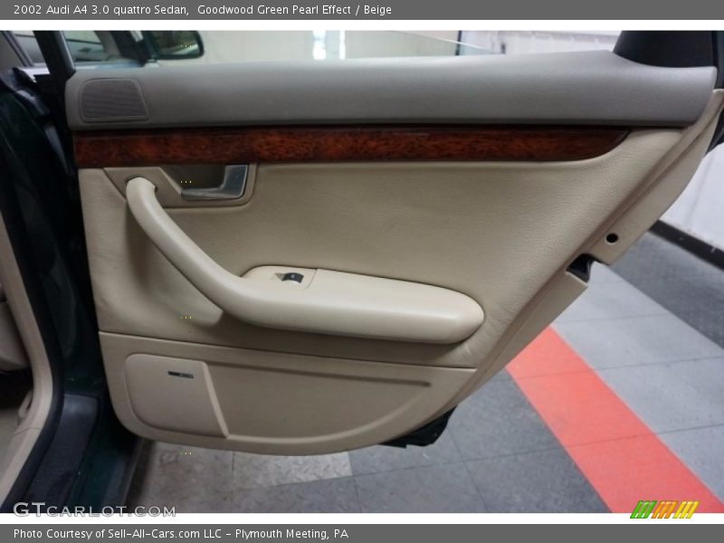 Goodwood Green Pearl Effect / Beige 2002 Audi A4 3.0 quattro Sedan