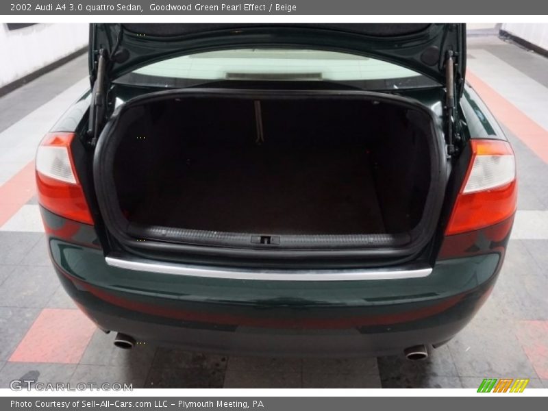 Goodwood Green Pearl Effect / Beige 2002 Audi A4 3.0 quattro Sedan