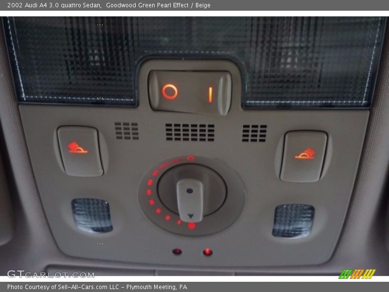 Goodwood Green Pearl Effect / Beige 2002 Audi A4 3.0 quattro Sedan
