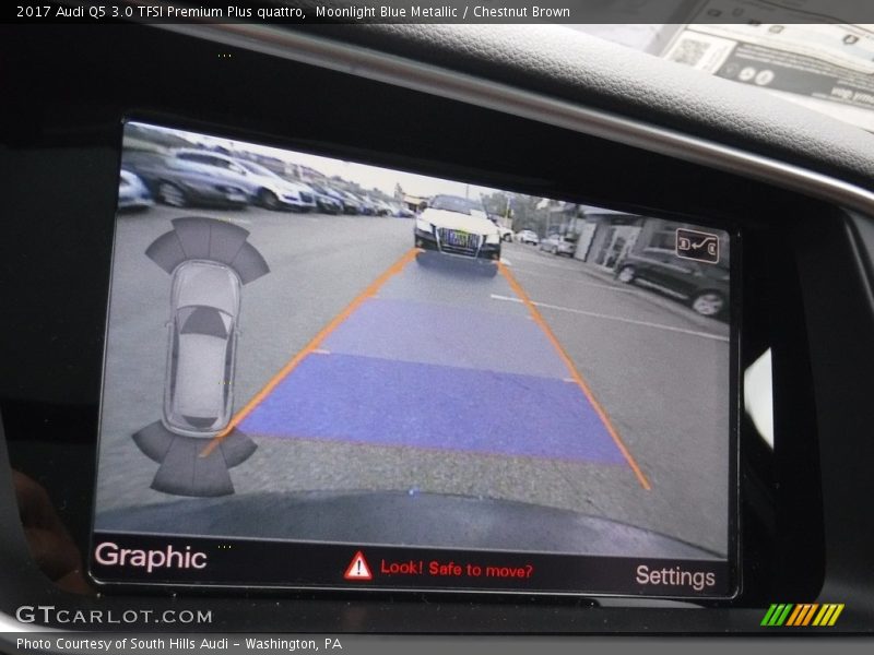 Moonlight Blue Metallic / Chestnut Brown 2017 Audi Q5 3.0 TFSI Premium Plus quattro