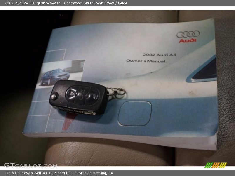 Goodwood Green Pearl Effect / Beige 2002 Audi A4 3.0 quattro Sedan