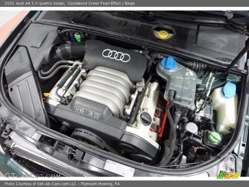 Goodwood Green Pearl Effect / Beige 2002 Audi A4 3.0 quattro Sedan