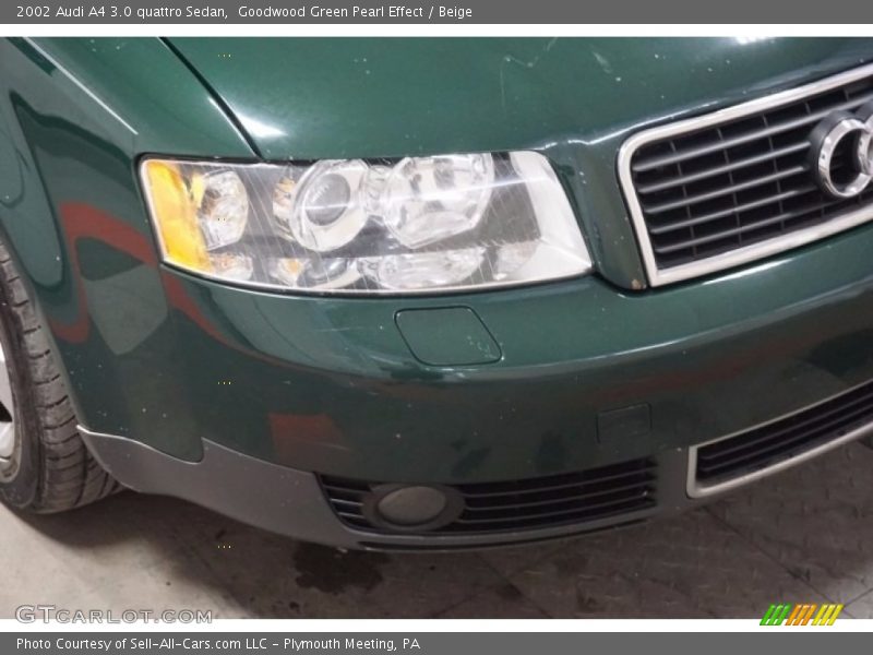 Goodwood Green Pearl Effect / Beige 2002 Audi A4 3.0 quattro Sedan