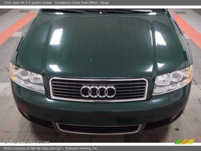 Goodwood Green Pearl Effect / Beige 2002 Audi A4 3.0 quattro Sedan