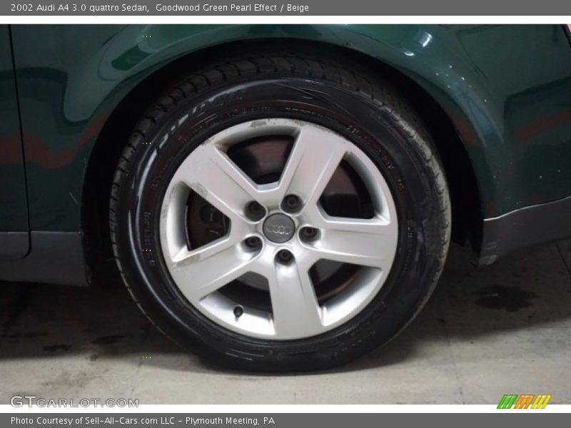 Goodwood Green Pearl Effect / Beige 2002 Audi A4 3.0 quattro Sedan