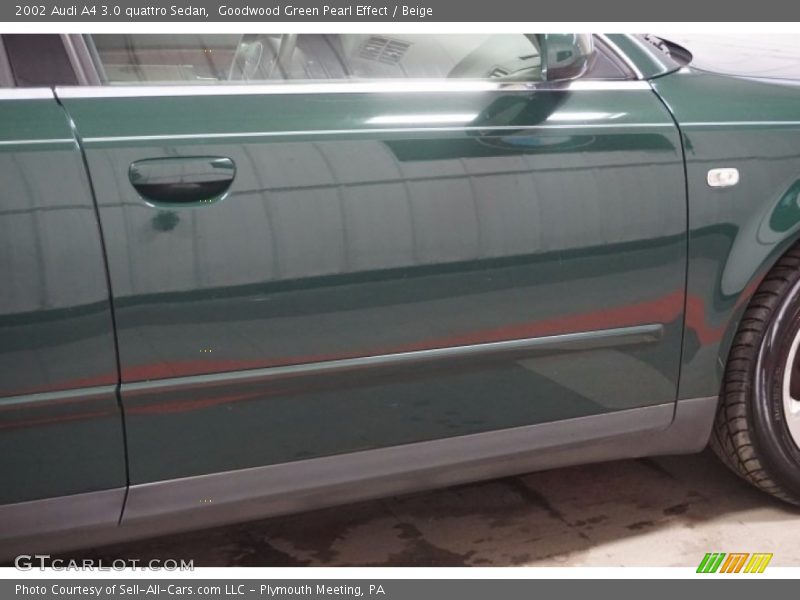 Goodwood Green Pearl Effect / Beige 2002 Audi A4 3.0 quattro Sedan