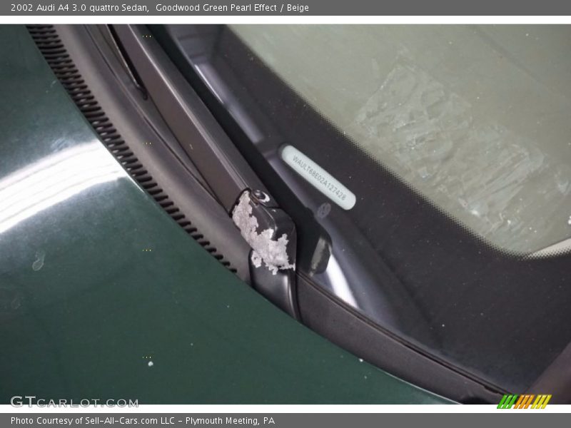 Goodwood Green Pearl Effect / Beige 2002 Audi A4 3.0 quattro Sedan