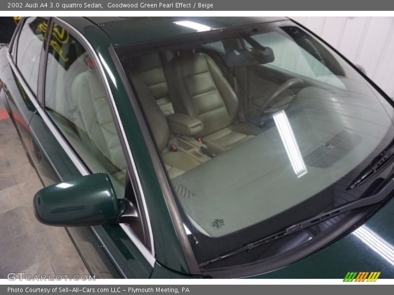 Goodwood Green Pearl Effect / Beige 2002 Audi A4 3.0 quattro Sedan