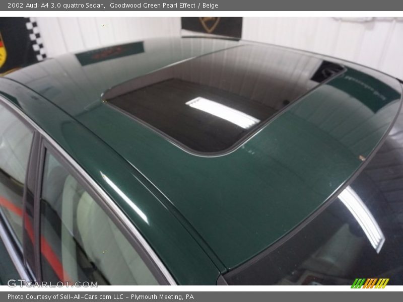 Goodwood Green Pearl Effect / Beige 2002 Audi A4 3.0 quattro Sedan