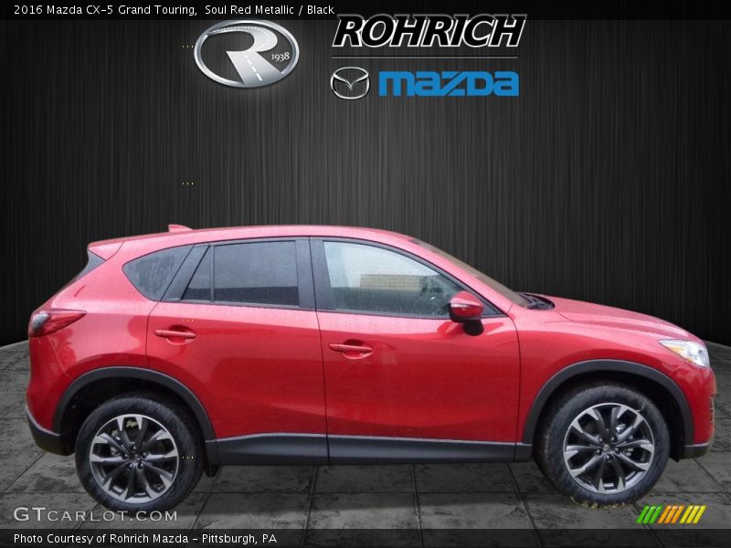 Soul Red Metallic / Black 2016 Mazda CX-5 Grand Touring