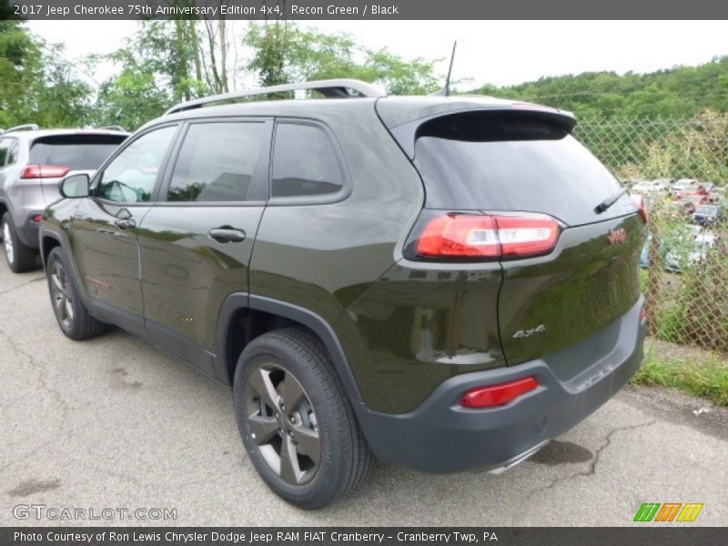 Recon Green / Black 2017 Jeep Cherokee 75th Anniversary Edition 4x4