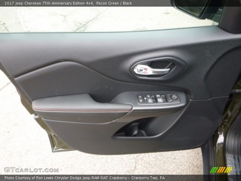 Door Panel of 2017 Cherokee 75th Anniversary Edition 4x4
