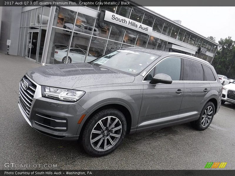 Graphite Gray Metallic / Black 2017 Audi Q7 3.0T quattro Premium Plus