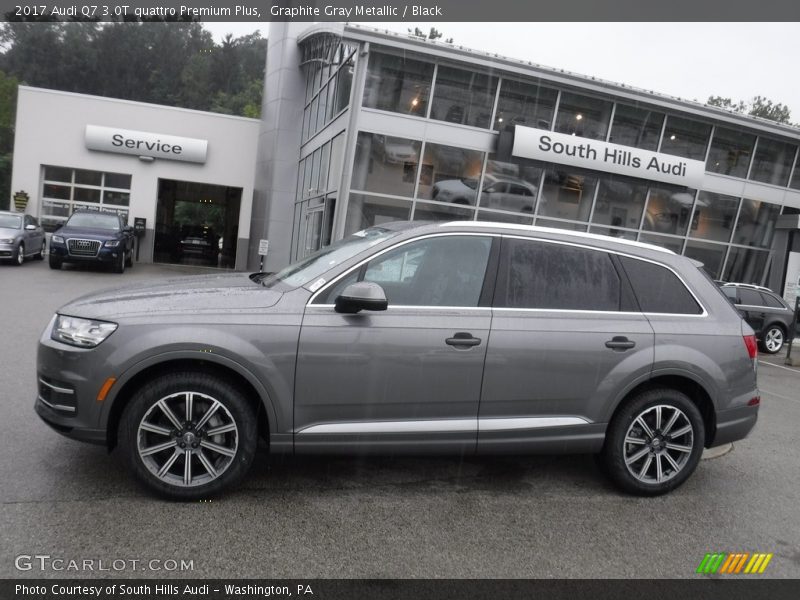 Graphite Gray Metallic / Black 2017 Audi Q7 3.0T quattro Premium Plus