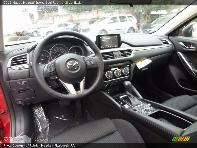 Soul Red Metallic / Black 2016 Mazda Mazda6 Sport