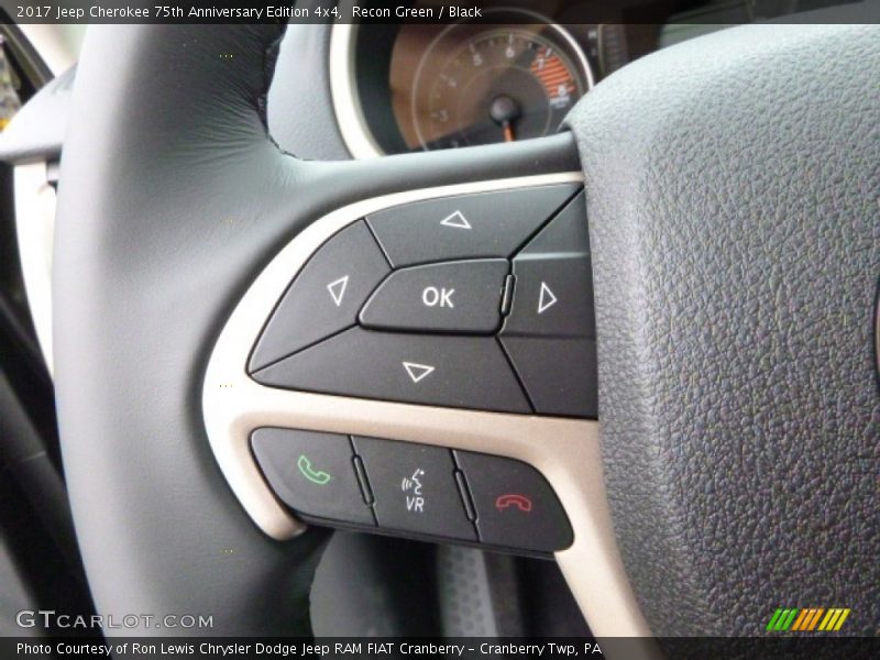 Controls of 2017 Cherokee 75th Anniversary Edition 4x4