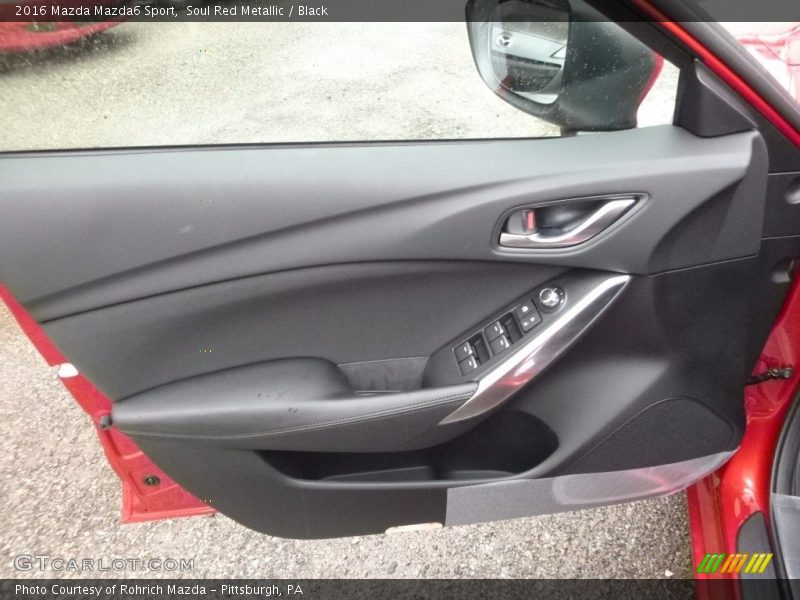 Soul Red Metallic / Black 2016 Mazda Mazda6 Sport