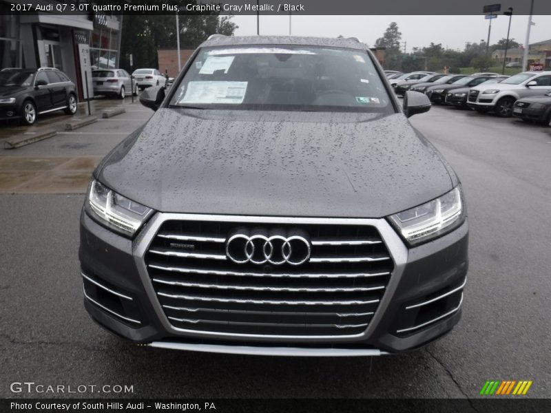 Graphite Gray Metallic / Black 2017 Audi Q7 3.0T quattro Premium Plus