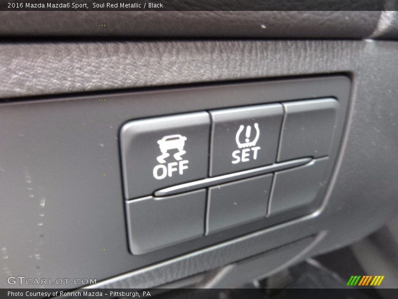 Soul Red Metallic / Black 2016 Mazda Mazda6 Sport