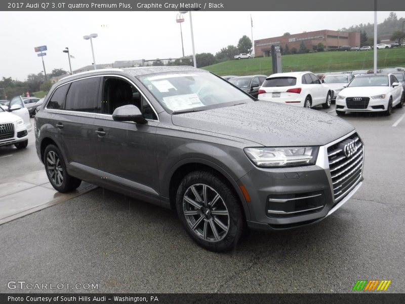 Graphite Gray Metallic / Black 2017 Audi Q7 3.0T quattro Premium Plus