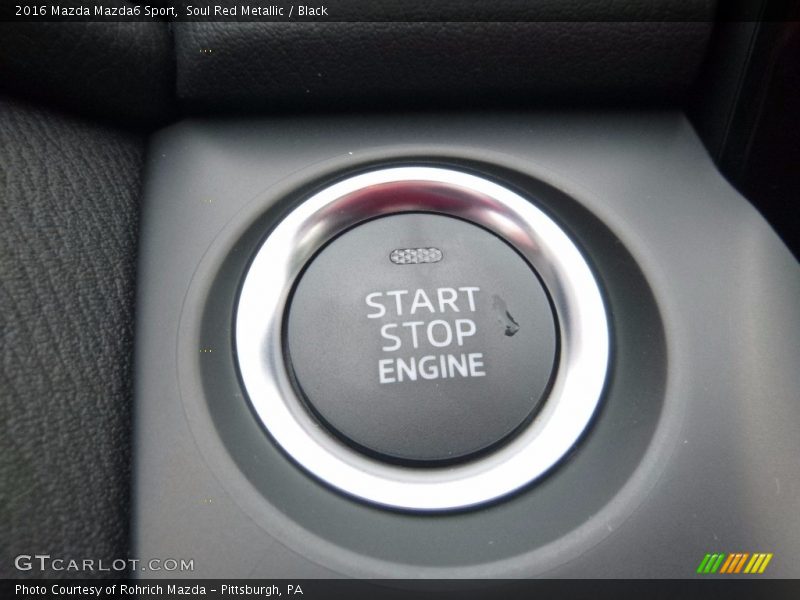 Soul Red Metallic / Black 2016 Mazda Mazda6 Sport