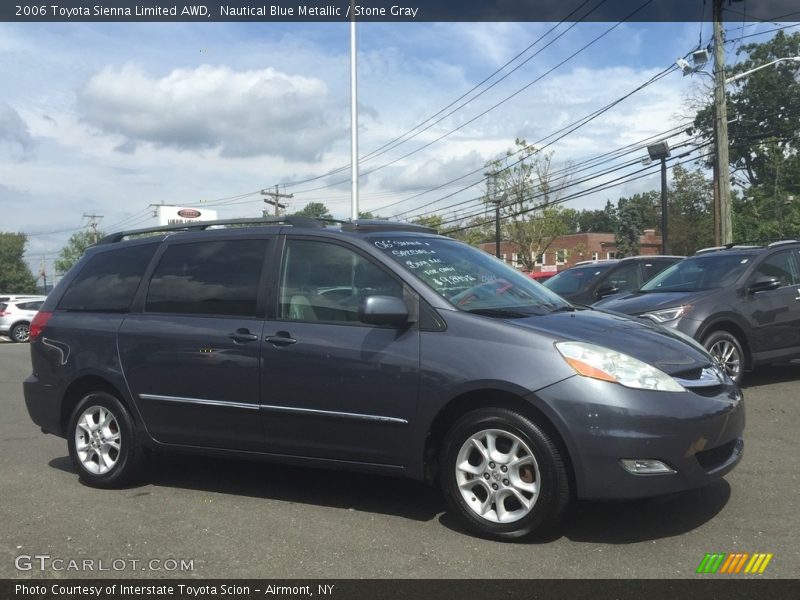 Nautical Blue Metallic / Stone Gray 2006 Toyota Sienna Limited AWD