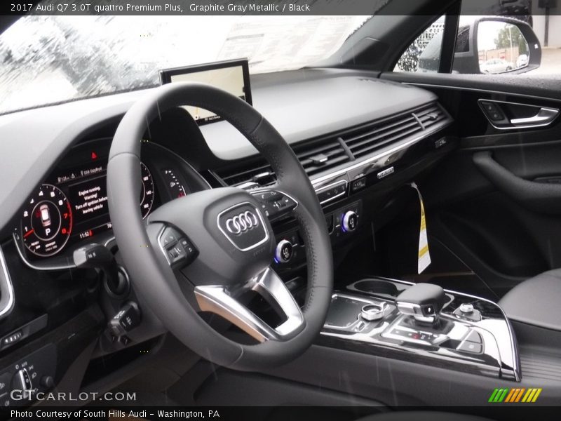 Graphite Gray Metallic / Black 2017 Audi Q7 3.0T quattro Premium Plus