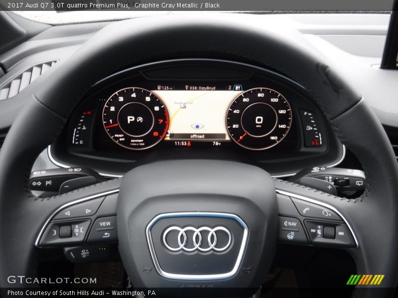 Graphite Gray Metallic / Black 2017 Audi Q7 3.0T quattro Premium Plus