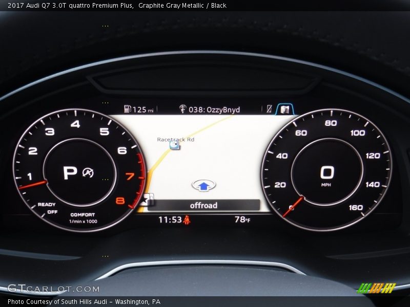 Graphite Gray Metallic / Black 2017 Audi Q7 3.0T quattro Premium Plus