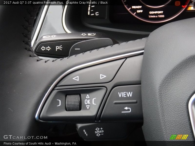 Graphite Gray Metallic / Black 2017 Audi Q7 3.0T quattro Premium Plus