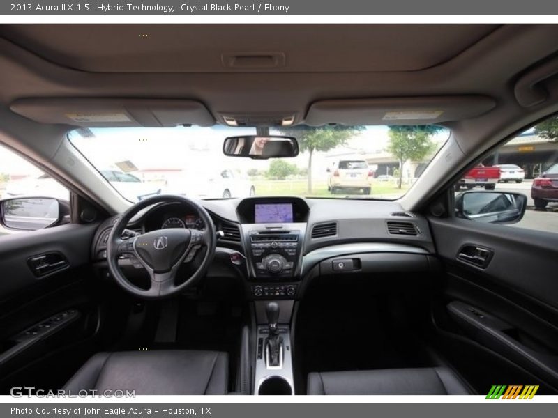 Crystal Black Pearl / Ebony 2013 Acura ILX 1.5L Hybrid Technology