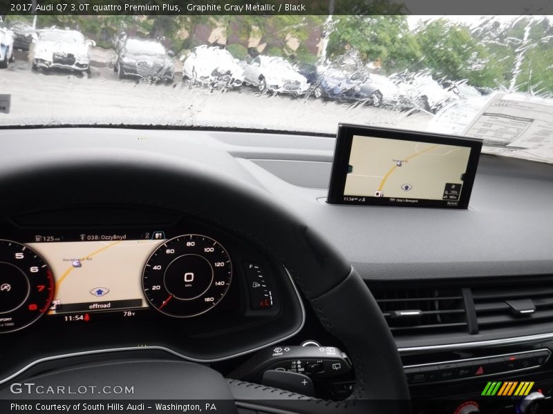 Graphite Gray Metallic / Black 2017 Audi Q7 3.0T quattro Premium Plus