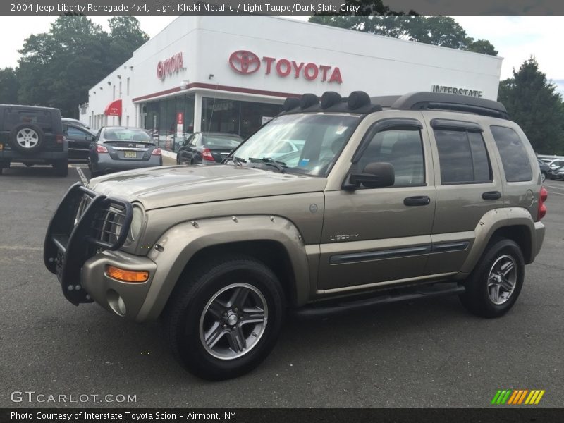Light Khaki Metallic / Light Taupe/Dark Slate Gray 2004 Jeep Liberty Renegade 4x4
