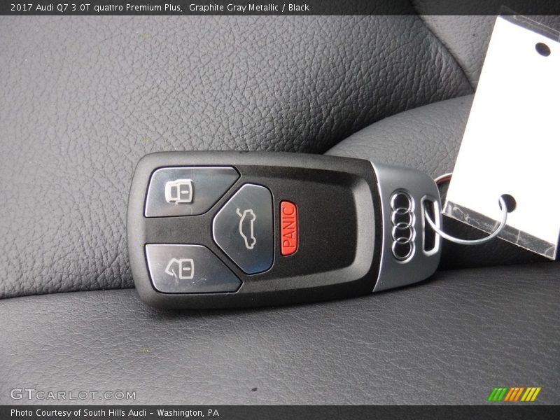 Graphite Gray Metallic / Black 2017 Audi Q7 3.0T quattro Premium Plus