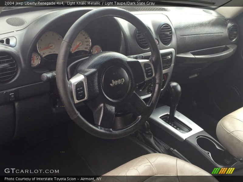 Light Khaki Metallic / Light Taupe/Dark Slate Gray 2004 Jeep Liberty Renegade 4x4