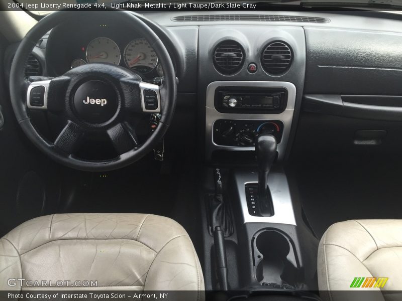 Light Khaki Metallic / Light Taupe/Dark Slate Gray 2004 Jeep Liberty Renegade 4x4