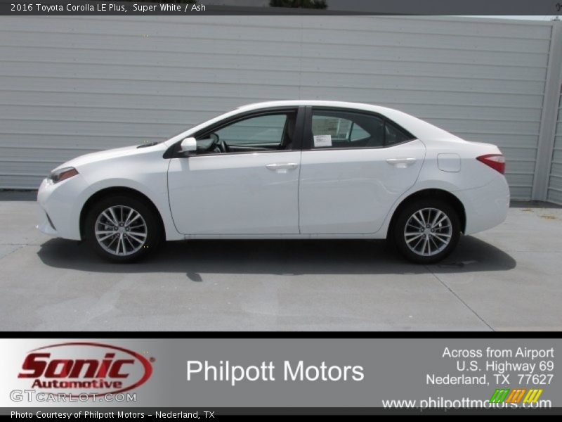 Super White / Ash 2016 Toyota Corolla LE Plus