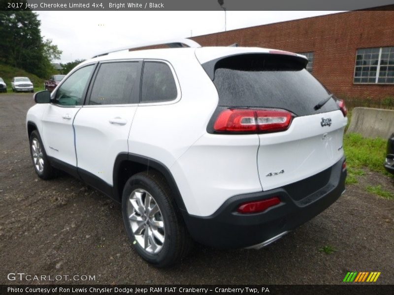 Bright White / Black 2017 Jeep Cherokee Limited 4x4