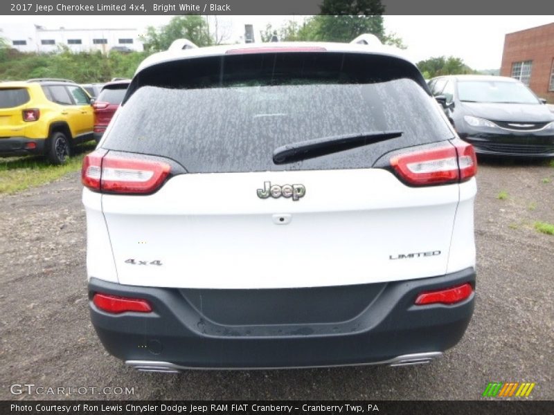 Bright White / Black 2017 Jeep Cherokee Limited 4x4