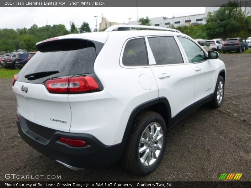Bright White / Black 2017 Jeep Cherokee Limited 4x4