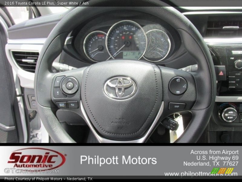 Super White / Ash 2016 Toyota Corolla LE Plus