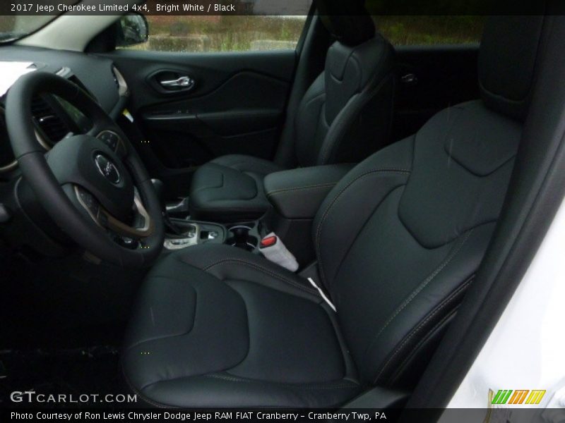 Bright White / Black 2017 Jeep Cherokee Limited 4x4