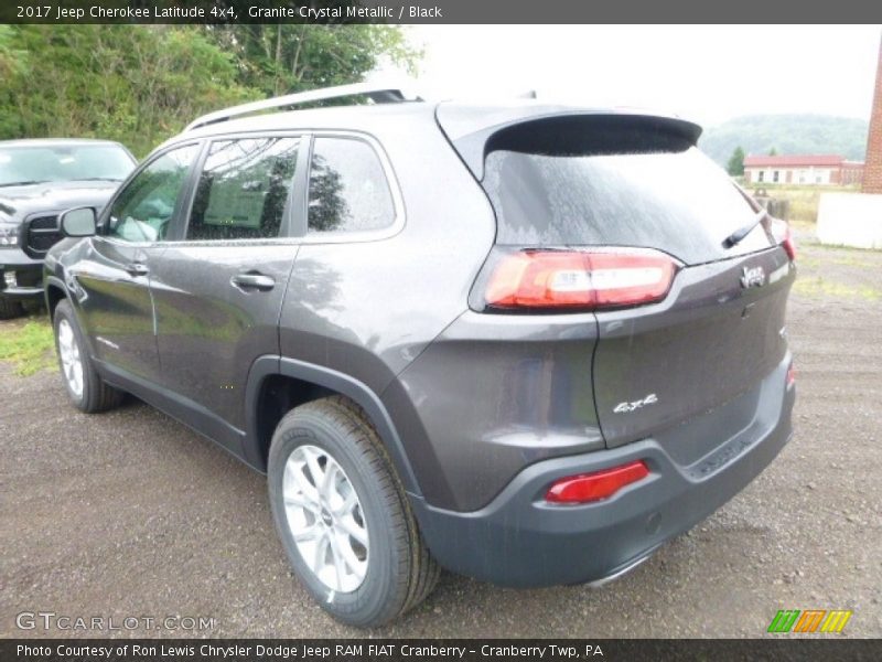 Granite Crystal Metallic / Black 2017 Jeep Cherokee Latitude 4x4