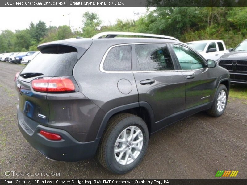 Granite Crystal Metallic / Black 2017 Jeep Cherokee Latitude 4x4