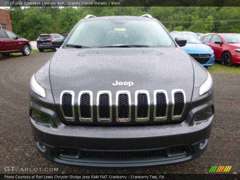 Granite Crystal Metallic / Black 2017 Jeep Cherokee Latitude 4x4