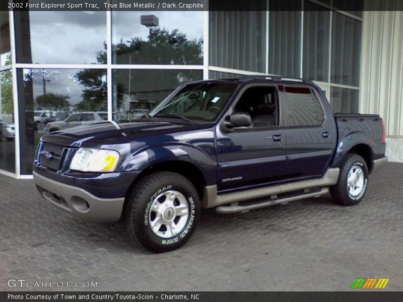 True Blue Metallic / Dark Graphite 2002 Ford Explorer Sport Trac